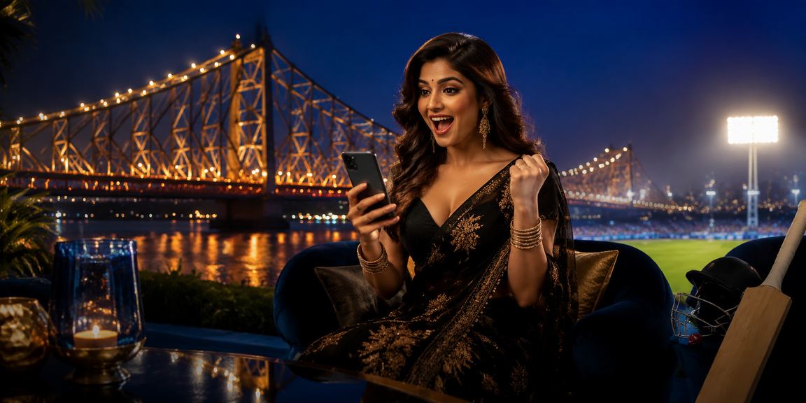 Cricket betting action themed in Kolkata